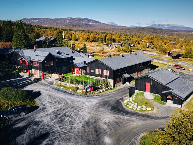 Hovedhuset på Brennabu med 104 sengeplasser