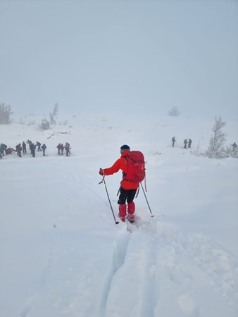 Skitur i vinterfjellet, Vaset i Valdres. 