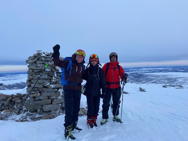 Randoneetur til Gråkampen, vinteren 2023