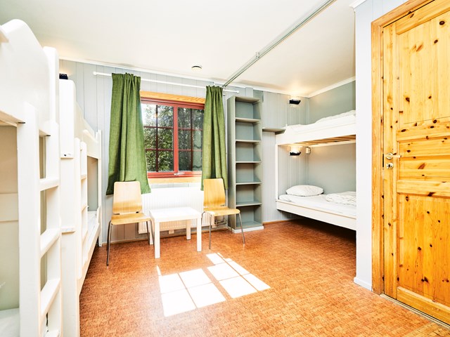 Seksmannsrom i  30-korridoren. Foto: Christine Stokkebryn