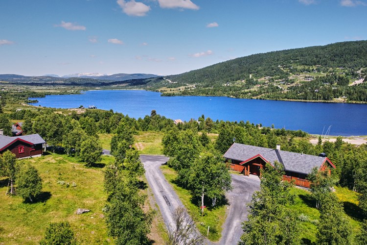 Oversiktsbilde. Hytter. Vaset i Valdres. Foto: Christine Stokkebryn