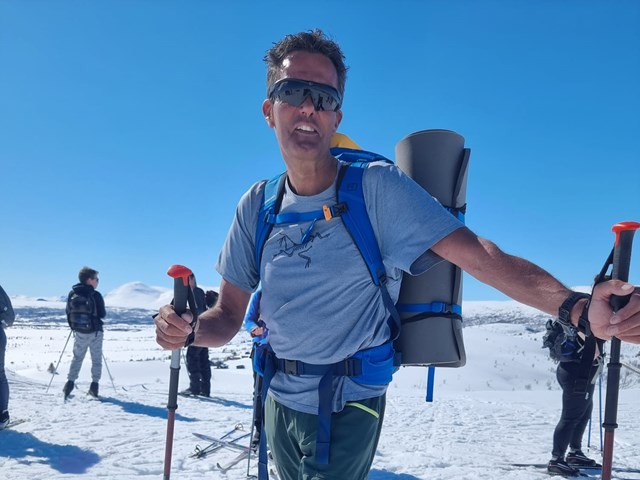 Skitur i vinterfjellet, Vaset i Valdres.