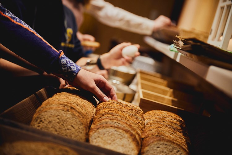 Brød i spisesalen