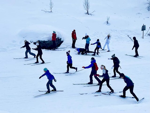 Skileik på Brennabu leirskole