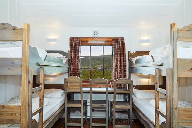 Vasettunet. Hytte til utleie på Vaset i Valdres.  Soverom. Foto: Christine Stokkebryn