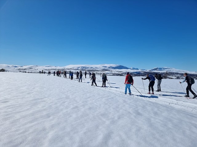 Skitur i vinterfjellet, Vaset i Valdres.