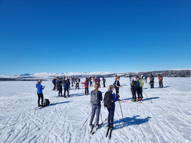 Skitur i vinterfjellet, Vaset i Valdres.
